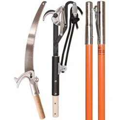 Corona Professional Pole Pruner And Saw Kit With Orange Fiberglass Poles; 1.75-inch Capaci