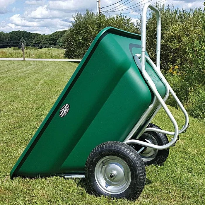 Muller's Original Smart Cart, Green 12 Cu. Ft. Tray With 16" Turf Wheels 2 Muller's Original Smart Cart, Green 12 Cu. Ft. Tray With 16" Turf Wheels - Image 2
