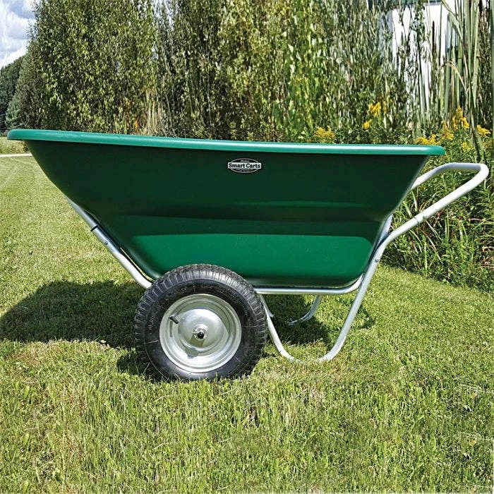 Muller's Original Smart Cart, Green 12 Cu. Ft. Tray With 16" Turf Wheels 1 Muller's Original Smart Cart, Green 12 Cu. Ft. Tray With 16" Turf Wheels