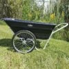 Muller's Original Smart Cart, Black 7 Cu. Ft. Tray With 20" Flat Free Spoke Wheels