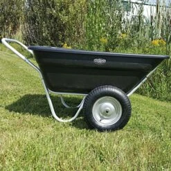 Muller's Original Smart Cart, Black 7 Cu. Ft. Tray With 16" Turf Wheels