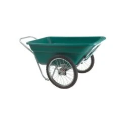 Muller's Original Smart Cart, Green 7 Cu. Ft. Tray With 20" Flat Free Spoke Wheels