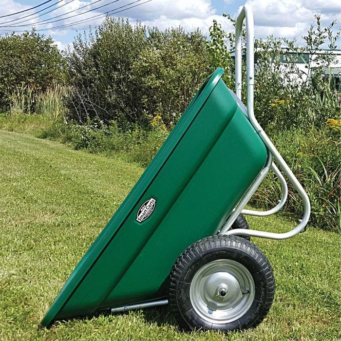Muller's Original Smart Cart, Green 7 Cu. Ft. Tray With 16" Turf Wheels 2 Muller's Original Smart Cart, Green 7 Cu. Ft. Tray With 16" Turf Wheels - Image 2