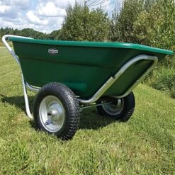 Muller's Original Smart Cart, Green 7 Cu. Ft. Tray With 16" Turf Wheels 5 Muller's Original Smart Cart, Green 7 Cu. Ft. Tray With 16" Turf Wheels -Garden Care 37gbt 2 1