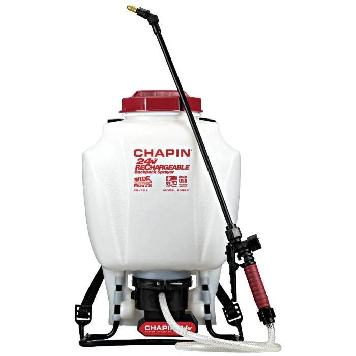 CHAPIN 24 VOLT BATTERY BACKPACK SPRAYER 4 GALLON 1 CHAPIN 24 VOLT BATTERY BACKPACK SPRAYER 4 GALLON