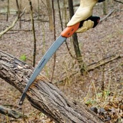 Leonard Tri Edge Curved Blade Pruning Saw And Scabbard Combo Rubberized Handle -Garden Care 713ts np 3