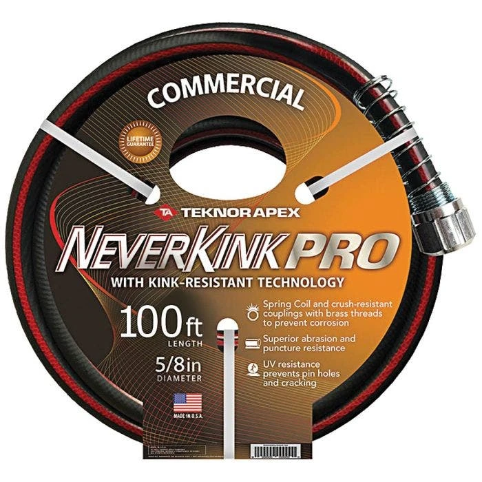 Neverkink Pro Commercial Duty Hose, 5/8in, 100ft 1 Neverkink Pro Commercial Duty Hose, 5/8in, 100ft
