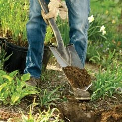 Leonard Full-Strap Diamond-Point Spade With Straight Handle -Garden Care a13dl 3