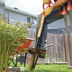 Leonard Drain Spade With 30-Inch Wood D-Grip Handle -Garden Care ad16 7