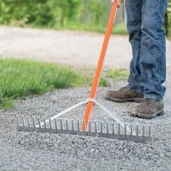 Leonard Aluminum Grading Rake 24in -Garden Care ag246 4 1