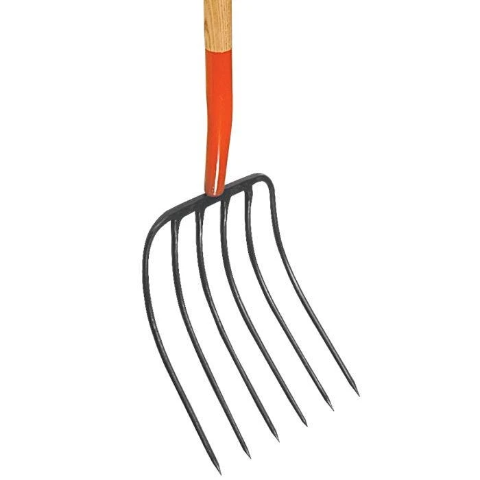Leonard 6-Tine Forged Steel Manure Fork With 54-Inch Straight Handle 3 Leonard 6-Tine Forged Steel Manure Fork With 54-Inch Straight Handle - Image 3
