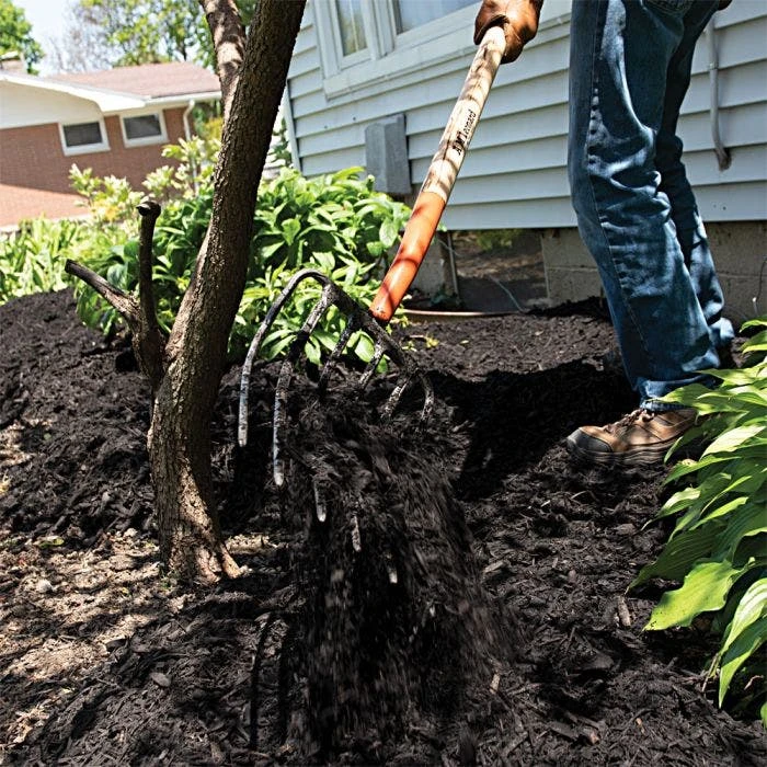 Leonard 6-Tine Forged Steel Manure Fork With 54-Inch Straight Handle 6 Leonard 6-Tine Forged Steel Manure Fork With 54-Inch Straight Handle - Image 6