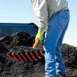 Leonard 8-Tine All Poly Scoop Fork, 63-inch Length -Garden Care apf805 3