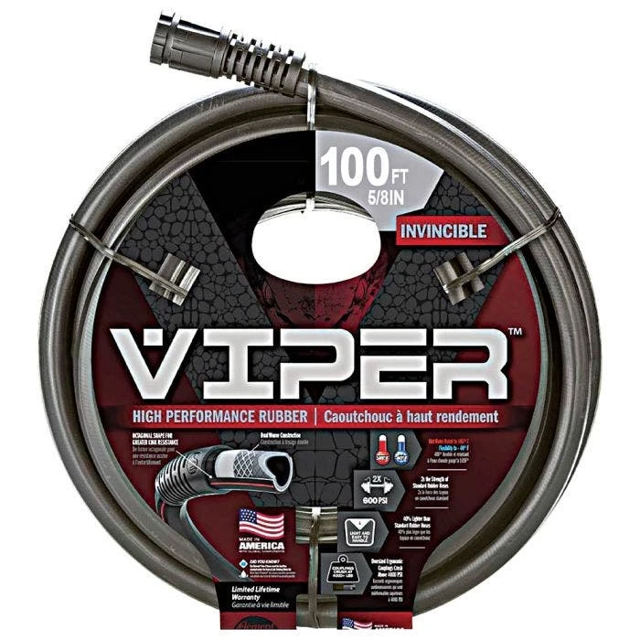 Viper Premium Rubber Hose 5/8 INCH X 100FT 1 Viper Premium Rubber Hose 5/8 INCH X 100FT