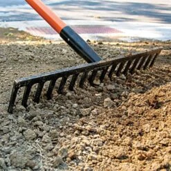 Leonard Straight Rake With Forged Steel Head And Composite Handle -Garden Care cs16 2 2