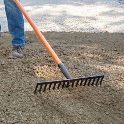 Leonard Straight Rake With Forged Steel Head And Composite Handle -Garden Care cs16 3 2