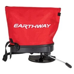 Earthway Hand Crank Spreader With 20lb Nylon Bag Hopper -Garden Care e27 outline side