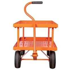 Leonard 2 Foot By 4 Foot Pull Style Nursery Cart With 12 Inch Shelf -Garden Care f2448lwg 2