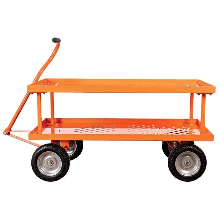 Leonard 2-Foot By 5-Foot Pull-Style Nursery Cart With 18-Inch Shelf 2 Leonard 2-Foot By 5-Foot Pull-Style Nursery Cart With 18-Inch Shelf - Image 2