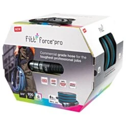 FITT Force™ Pro Commercial-Grade Lay Flat Hose, 5/8-Inch Diameter, 50-Foot Length