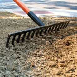 Leonard Forged Straight Rake With Tuff-Strong Handle -Garden Care fs16 2 1