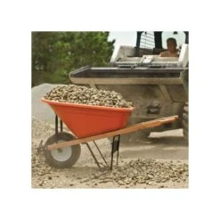 Leonard 6-Cubic-Foot Capacity Poly Tray Wheelbarrow With Flat-Free Tire 14 Leonard 6-Cubic-Foot Capacity Poly Tray Wheelbarrow With Flat-Free Tire -Garden Care fwb6 5 1