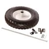 Leonard Two-Wheel Wheelbarrow Conversion Kit, Flat-Free Diamond Tread Tires