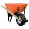 Leonard 6 Cubic Foot Capacity Steel Tray Wheelbarrow With Flat Free Tire