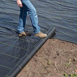 3.2oz. Premium Woven Ground Cover 3ft X 300ft -Garden Care gc123 live rolling4 5.2.23 2