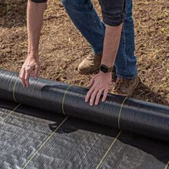 3.2oz. Premium Woven Ground Cover 4ft X 300ft -Garden Care gc63 live rolling 5.2.23