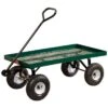 Metal Deck Wagon, Flat Free Tires, 20 In X 38 In