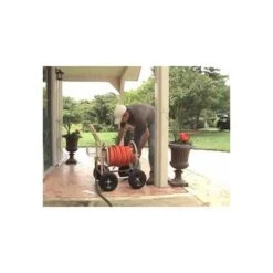 Leonard 4-Wheel Hose Reel Wagon With Pneumatic Tires -Garden Care hqdefault 10 2