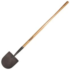 Leonard Caprock Irrigation Shovel With 48-Inch American Ash Handle