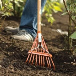 Leonard Narrow Shrub Rake, 54in Handle -Garden Care msr 208 2