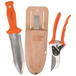 Leonard Classic Soil Knife, Pruner And Sheath Combo