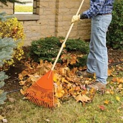Leonard 18in Poly Rake, 54in Handle -Garden Care prc18 3 1