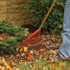 Leonard 18in Poly Rake, 54in Handle -Garden Care prc18 4 1