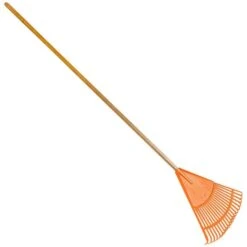 Leonard 18in Poly Rake, 54in Handle