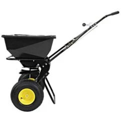 Spyker Ergo-Pro Spreader 80lb With Powder Coated Frame -Garden Care spy80 1p left 1