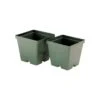 ITML Kord Lite Square Pots 3 15/16in X 3 9/16in Green 960 Per Case