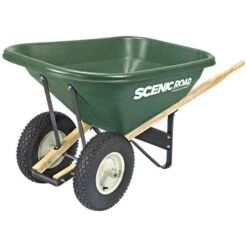 Scenic Lane 8 Cubic Foot Wheelbarrow Double Tire