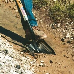 Toolite Round Point Shovel Perforated Blade With Fiberglass D Grip Handle -Garden Care stl27 3 1