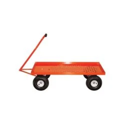Leonard Pull Style 4 Wheel Nursery Carts With 2 Foot X 4 Foot Decks -Garden Care vp 2448wg 2