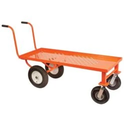 Leonard Push Style 4 Wheel Nursery Carts With 2 Foot X 5 Foot Decks