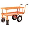 Leonard 2 Foot By 4 Foot Push Style Nursery Cart With Shelf