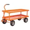 Leonard 2 Foot By 4 Foot Pull Style Nursery Cart With Shelf