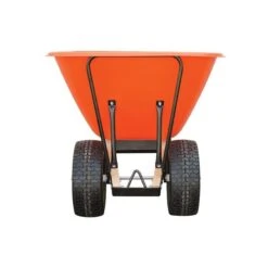 Leonard 2 Wheeled 10 Cubic Foot Capacity Poly Tray Wheelbarrows -Garden Care vp wb10 2