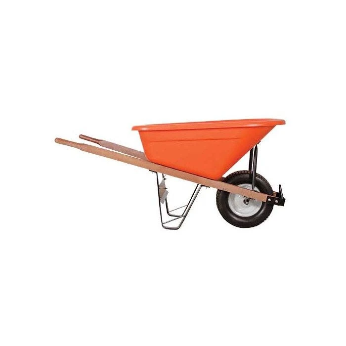 Leonard 6 Cubic Foot Capacity Poly Tray Wheelbarrows 2 Leonard 6 Cubic Foot Capacity Poly Tray Wheelbarrows - Image 2