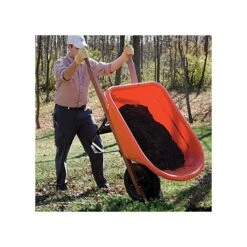 Leonard 6 Cubic Foot Capacity Poly Tray Wheelbarrows 17 Leonard 6 Cubic Foot Capacity Poly Tray Wheelbarrows -Garden Care vp wb 5
