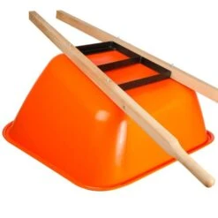 Leonard 2-Wheeled, 10-Cubic-Foot Capacity Poly Tray Wheelbarrow With Pneumatic Tires -Garden Care wb10 3